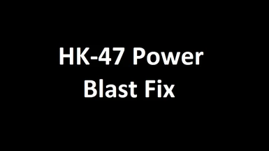 KotOR2 HK-47 Power Blast Fix