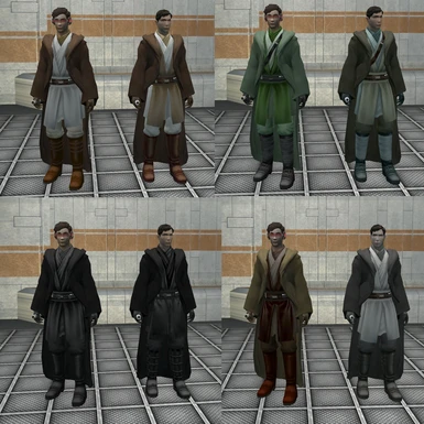 Movie-style Jedi Master robes
