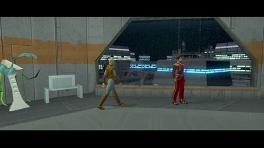 Juhani and light side female Revan romance: Juhani's cameo after the Ravager
