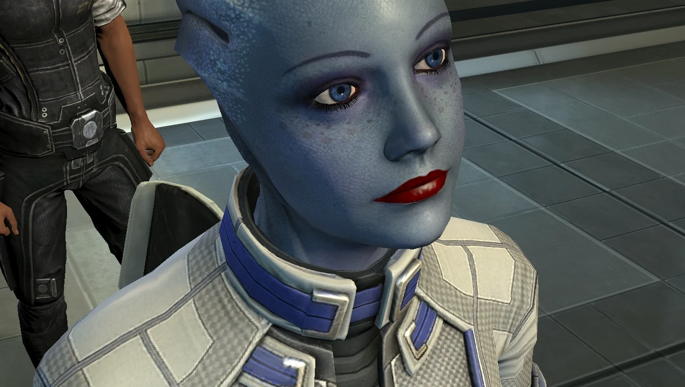 Liara with Red Lipstick at Mass Effect 3 Nexus - Mods and community