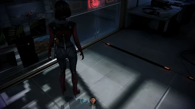 Edi with wasp waist from behind