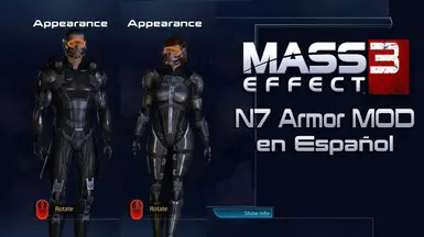 N7 Armour Mod - Spanish