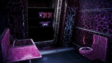 Pink leopard cabin