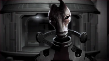 A picture of Mordin before his death to invoke an emotional reaction
