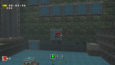 You cannot acccurately race a ghost as Knuckles because of emerald pieces location fully randomized