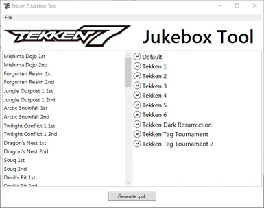 Tekken 7 Jukebox Tool