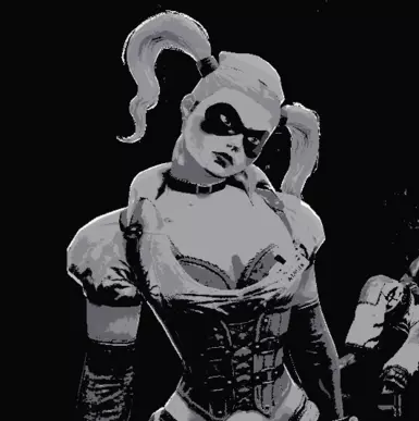 Harley Quinn over Batman WIP