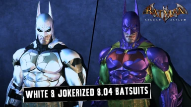White and Jokerized V8 Batsuits