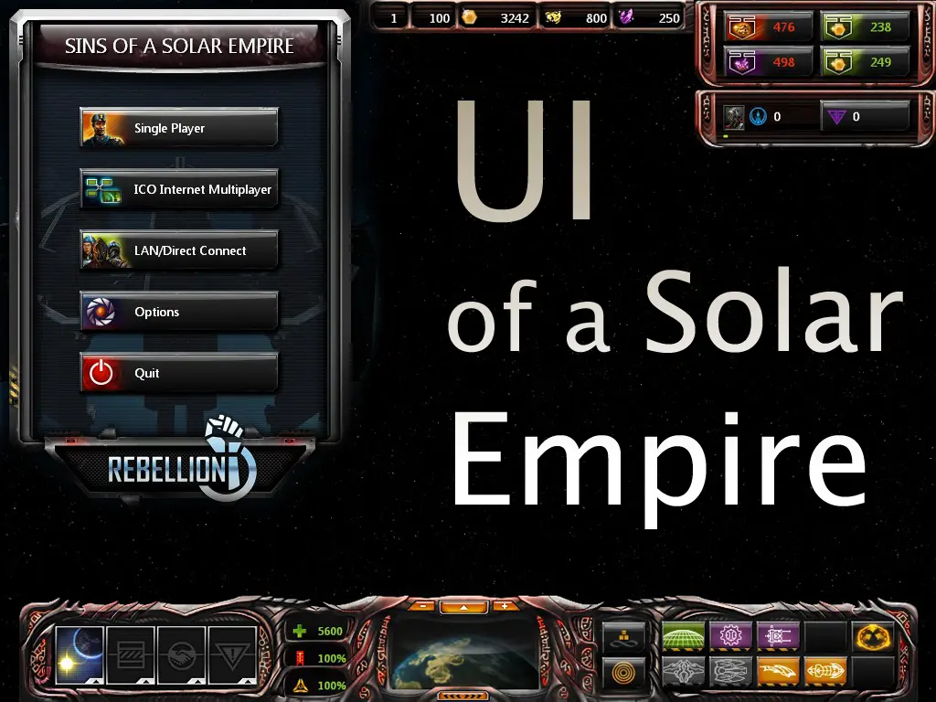 Gui mod. Sins of a Solar Empire.