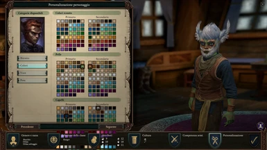 Character Creation More Colors