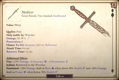 Modwyr Great Sword