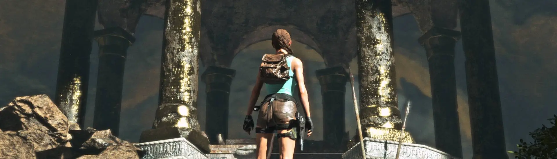 The Rise of Tomb Raider -Knock down The statue- 