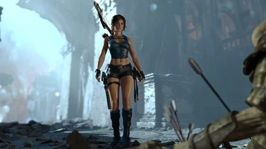 Lara Croft Classic Outfit (Blue and Brown) Version X