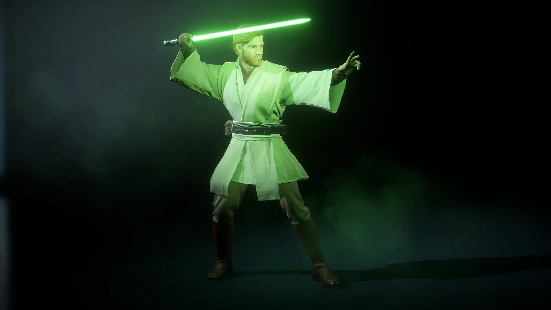 Obi-Wan Kenobi (Green saber) at Star Wars: Battlefront II (2017) Nexus ...