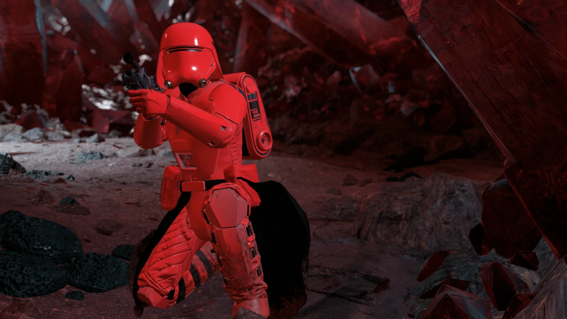 red stormtrooper armor