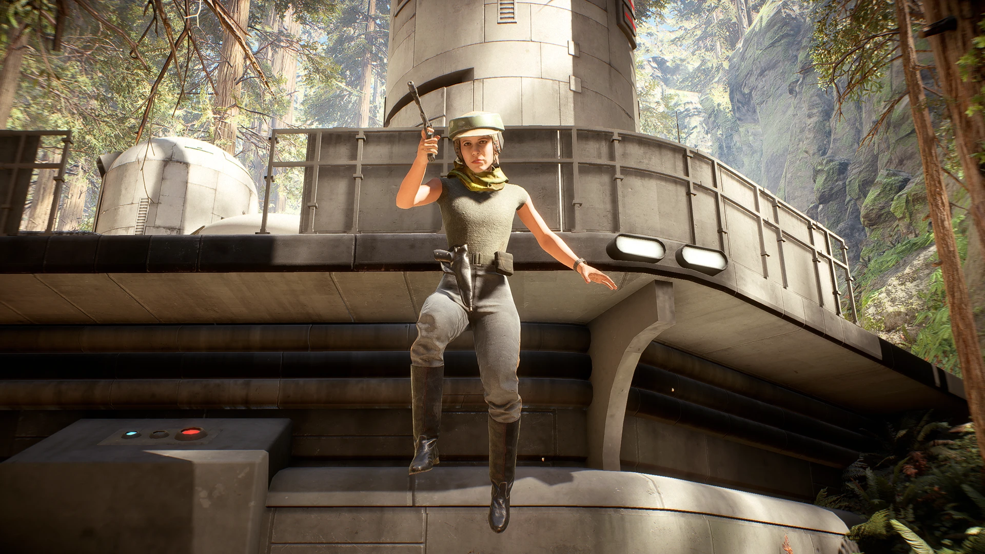 Endor Leia Without Poncho At Star Wars Battlefront Ii