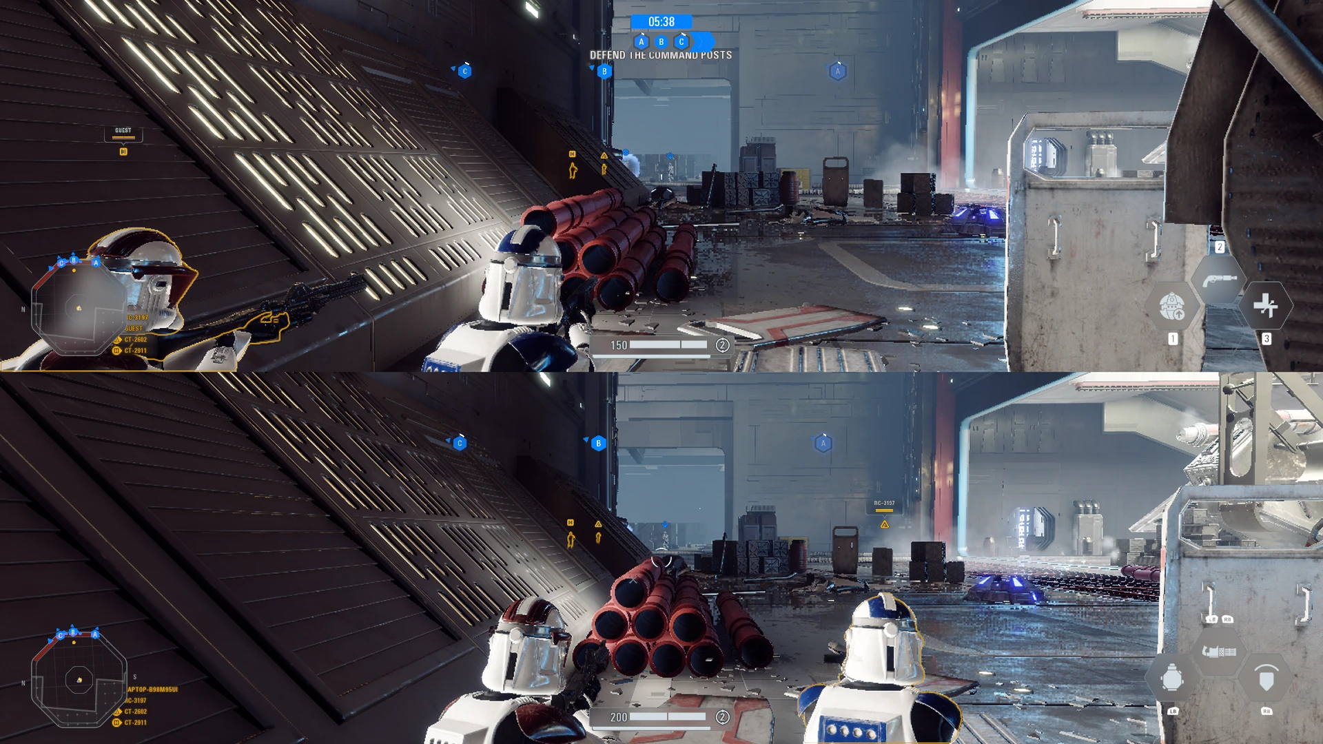 star wars battlefront 2 split screen modes