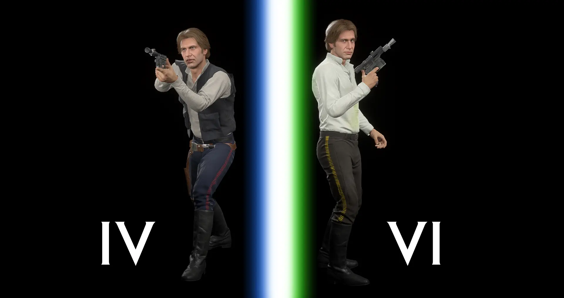 Han Solo - IV and VI at Star Wars: Battlefront II (2017) Nexus - Mods ...