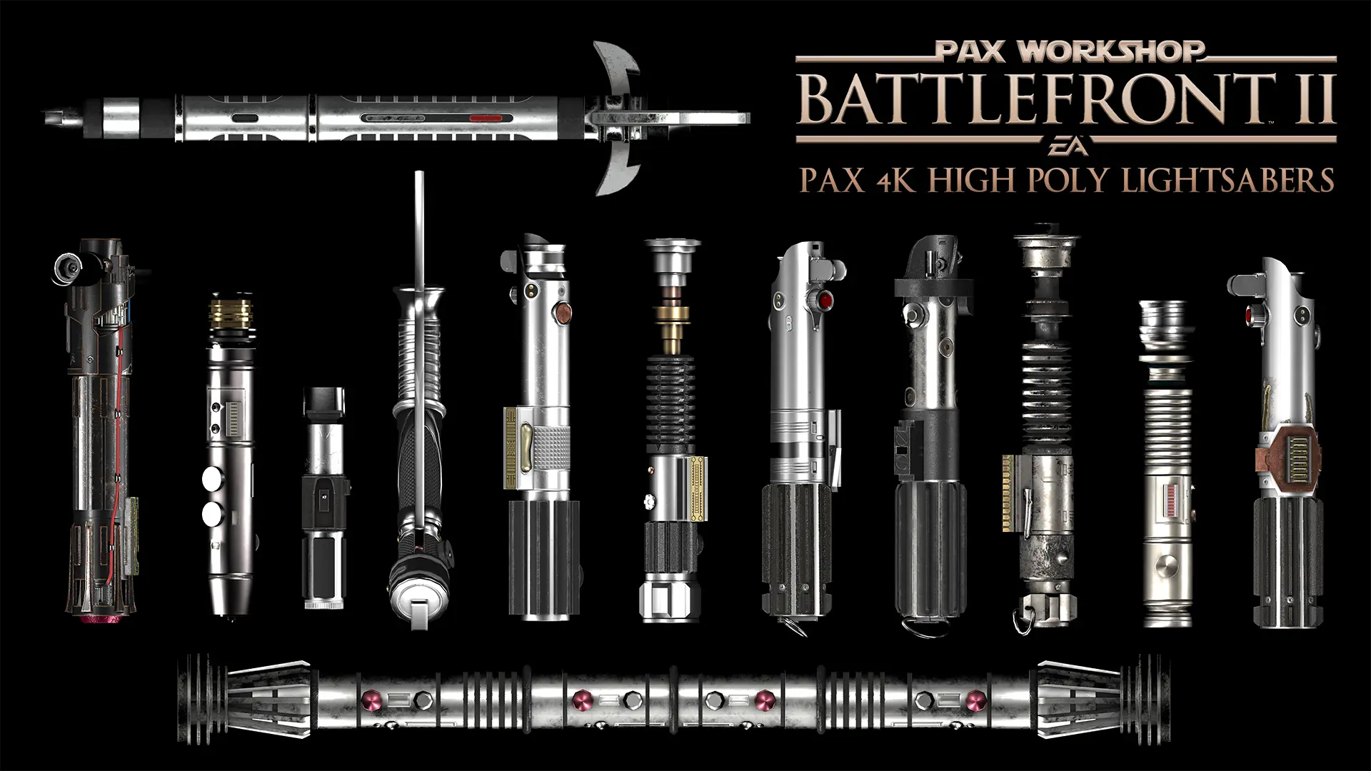 PAX 4K High Poly Lightsabers at Star Wars: Battlefront II (2017) Nexus ...