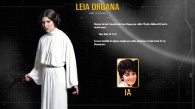 VRAIE VF pour Leia Organa (IA)