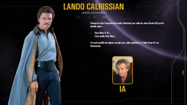VRAIE VF pour Lando Calrissian (IA)