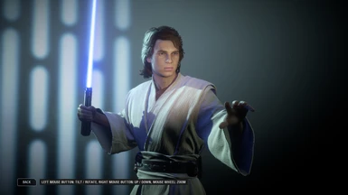 Anakin Skywalker with Obi-Wan's Robes