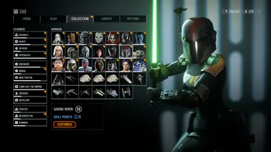 Sabine Wren text edit for Rey at Star Wars: Battlefront II (2017) Nexus ...