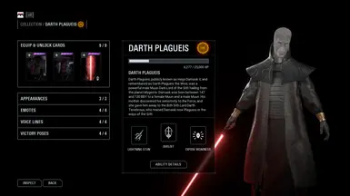 Darth Plagueis Text Overhaul