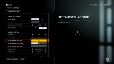 Custom Crosshair Color using RGB values