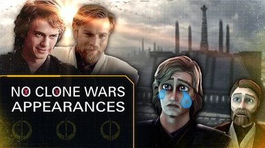 No Clone Wars Appearances