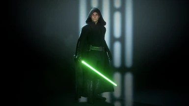 Luke's Hooded Jedi Outfit