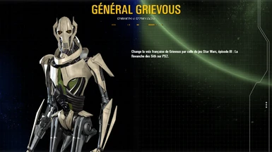 VF du jeu La Revanche des Sith (PS2) pour le General Grievous
