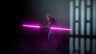 Maul With Robe and Purple Saber at Star Wars: Battlefront II (2017 ...