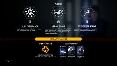 Anakin's Abilities for Vader (OFFLINE ONLY)