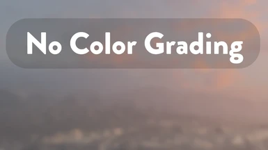No Color Grading