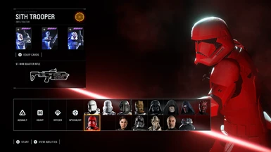 Sith Trooper with a Double-Bladed Lightsaber