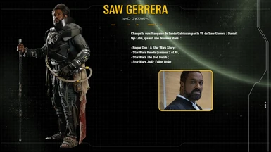 VF pour Saw Gerrera (Lando)
