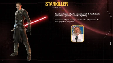 VF pour Starkiller (Kylo Ren ou Anakin Skywalker)