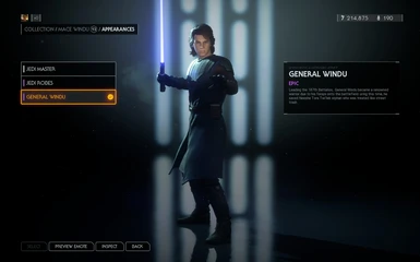 An example of what happens when you apply his mod w/o the movie accurate mace windu mod
