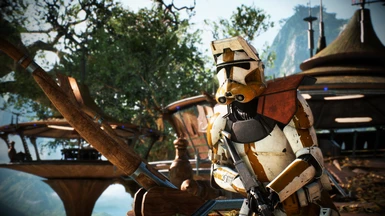 Commander Bly over the Wookie Warrior