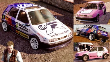 VW Golf Mk3 GTI - Rally and Volkswagen Golf Mk3 - Hello-Kitty Edition