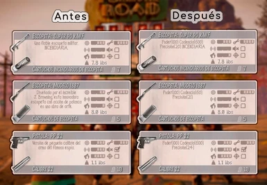 Weapon Stats Breakdown - Traduccion al Espanol