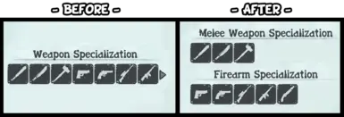 Melee AND Ranged Weapon Specializations - Energy AND Tactical Techniques - FOR VANILLA - FOR BREAKDOWN - FOR LIFELINE