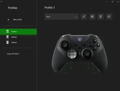 Xbox Accessory Controller Setting. Set the paddles to arrow keys in Xbox Accessories app.