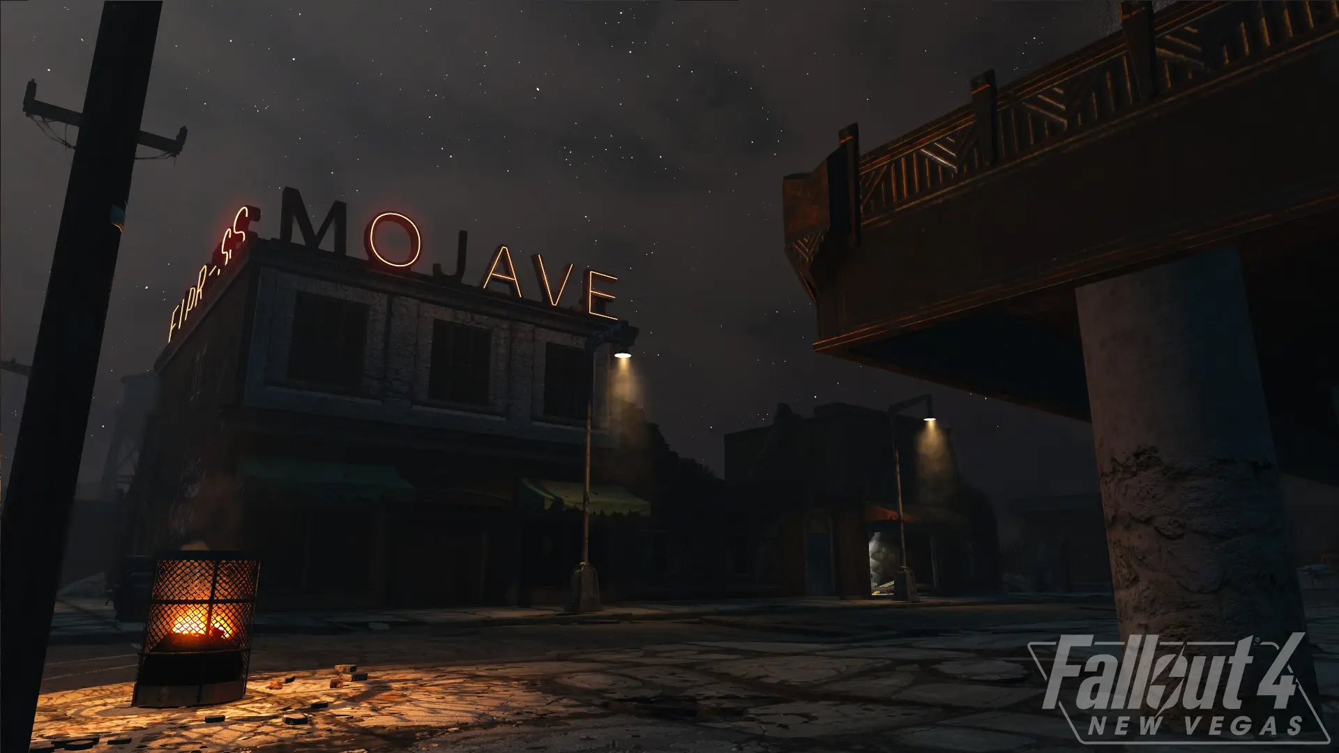 Check out the start of New Vegas recreated in Fallout 4 by modders