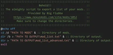 Modlist Exporter