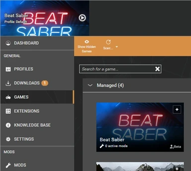 beat saber mod manager closes instantly