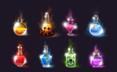 Lighter Potions (weight from 0.5 to 0.3)