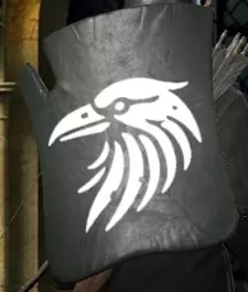 shield with crow