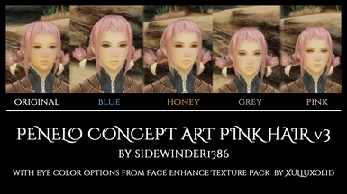 Penelo Concept Art Pink Hair v3